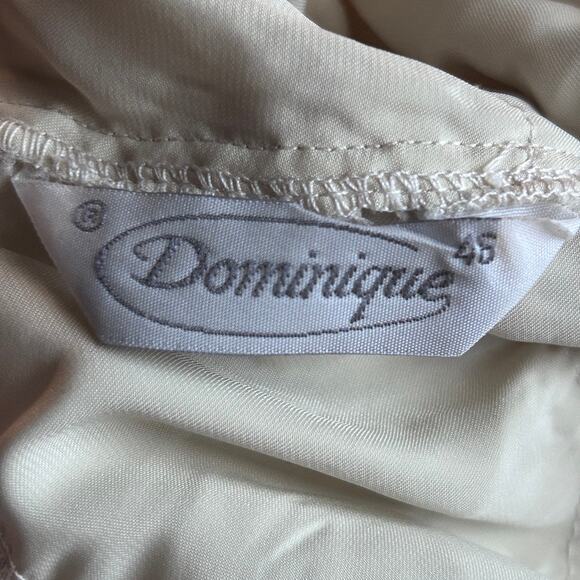 Silk Lace Blouse Vintage 90s Sleeveless Romantic Bridal Victorian Top M - Picture 8 of 10